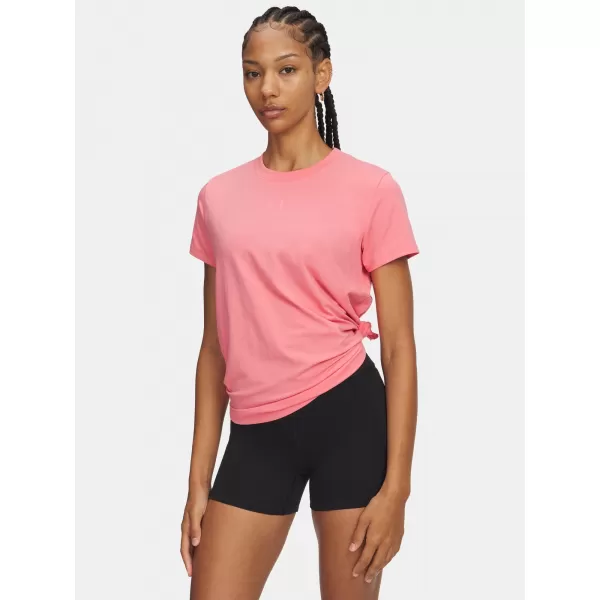  Tricou pentru femei UNDER ARMOUR UA RIVAL CORE SS 1383648-601 ROZ 