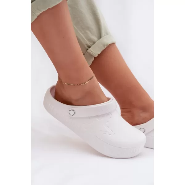  Papuci dama BIG STAR TT274A081 WHITE Pantofi Big Star 