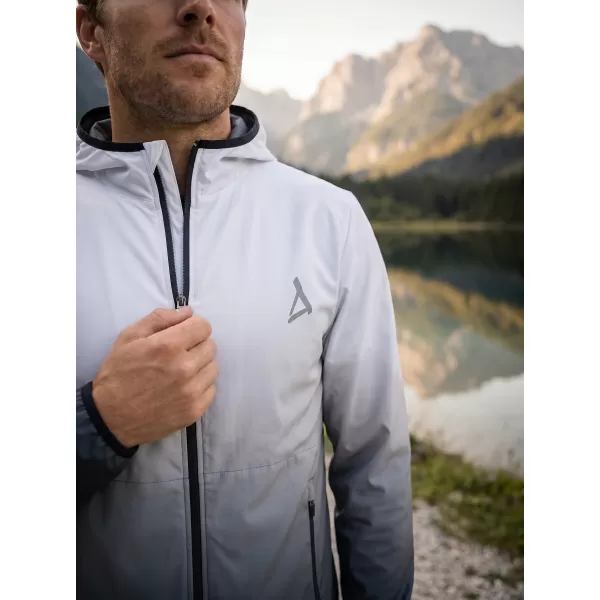  Jachetă softshell premium pentru bărbați ALTISPORT VOJ/ALM126JACK01 ALB-NEGRU 