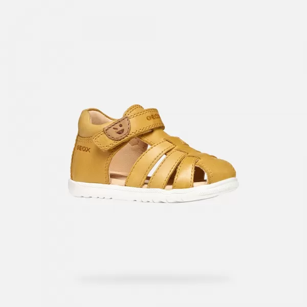  Băieți primii pași GEOX SANDAL MACCHIA B254VA000CLC2003 CHIHLIMBAR 