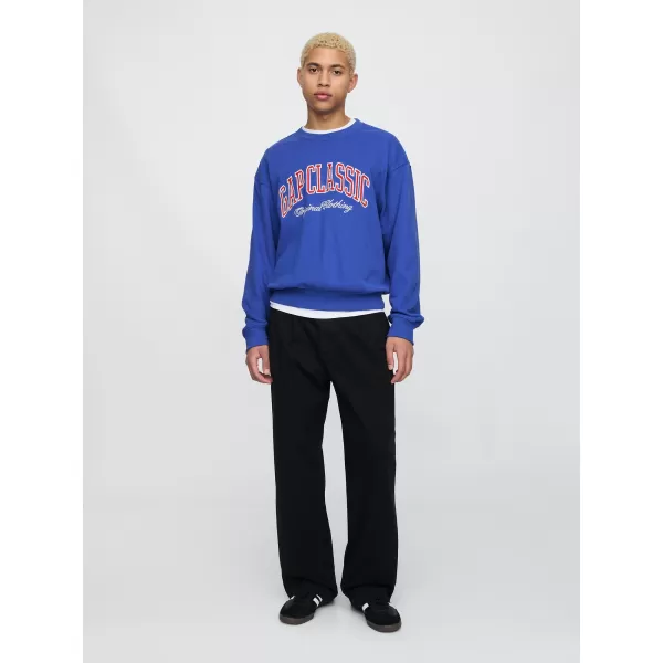  Hanorac pentru bărbați GAP CLASSIC LOGO SWEATSHIRT 744748-02 ALBASTRU ORBITOR 