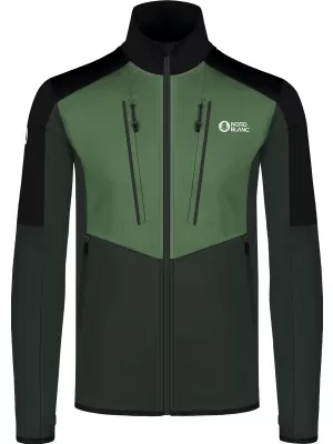 Hanorac powerfleece pentru bărbați NORDBLANC GROAN NBWFM8282 VERDE ÎNCHIS
