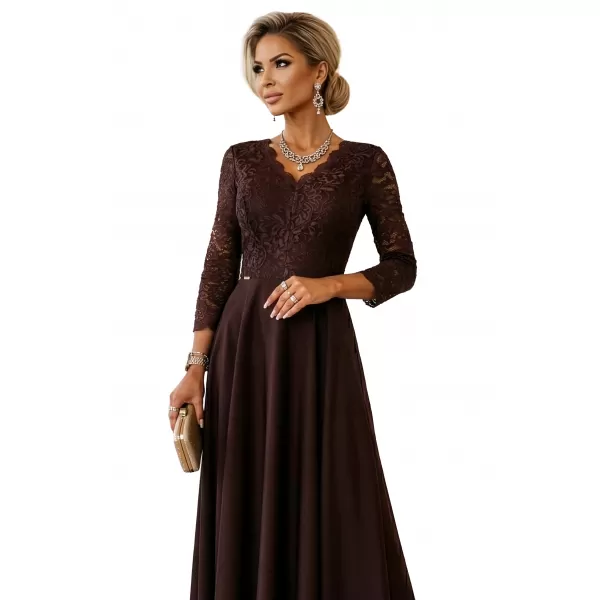  Rochie NUMOCO 309-14 CIOCOLATĂ 