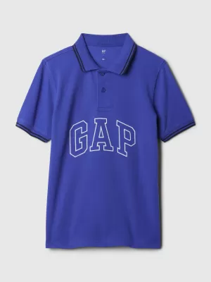 Tricou pentru copii cu guler GAP LOGO POLO 432532-01 ALBASTRU MOZAIC