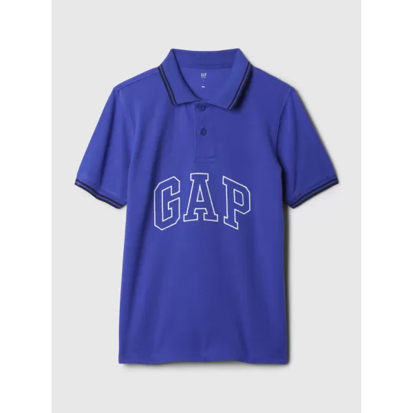  Tricou pentru copii cu guler GAP LOGO POLO 432532-01 ALBASTRU MOZAIC 