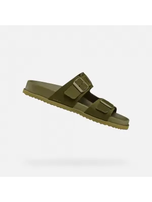 Papuci pentru bărbați GEOX PARNAIBA G014431 KAKI