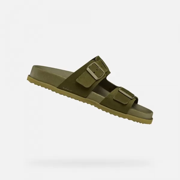  Papuci pentru bărbați GEOX PARNAIBA G014431 KAKI 