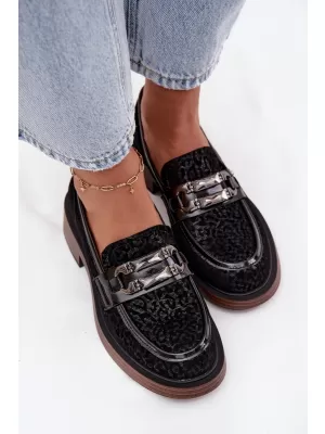 Mocasini de dama D&A MR52-176 NEGRU