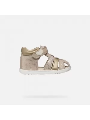 Primii pași fetelor GEOX SANDAL MACCHIA B254WB007NFC8560 BEJ