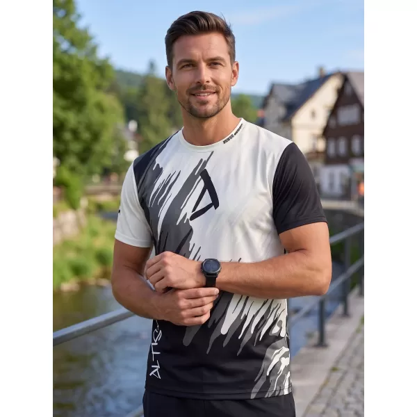  Tricou funcțional premium pentru bărbați ALTISPORT VOJ/ALM006TR01 NEGRU 