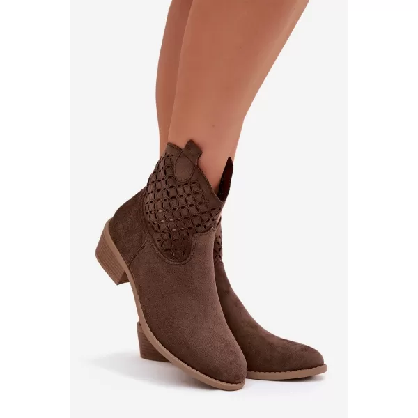  Pantofi de dama cu toc BOTO BRIAVINE 41827 MARO 