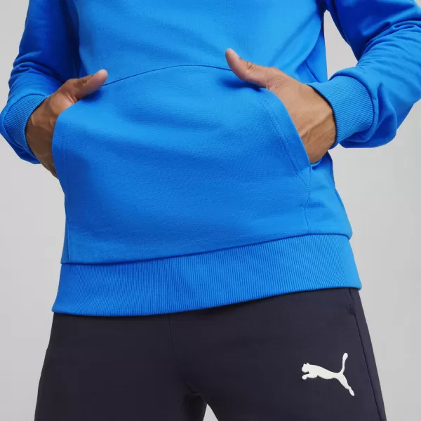  Hanorac pentru bărbați PUMA TEAMGOAL CASUALS HOODY 658618_02 IGNITE BLUE/ APRINDE ALBASTRU/ALB PUMA 