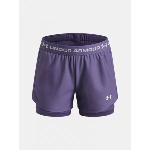  Pantaloni scurți pentru fete UNDER ARMOUR UA TECH PLAY UP 2N1 SHORT 6004985-520 VIOLET 