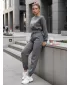 Rochie DSTREET AY0647 GRI ÎNCHIS