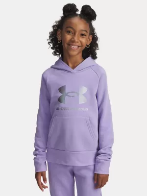 Hanorac pentru fete UNDER ARMOUR UA RIVAL FLC SHIMMER HDY 6004118-538 VIOLET