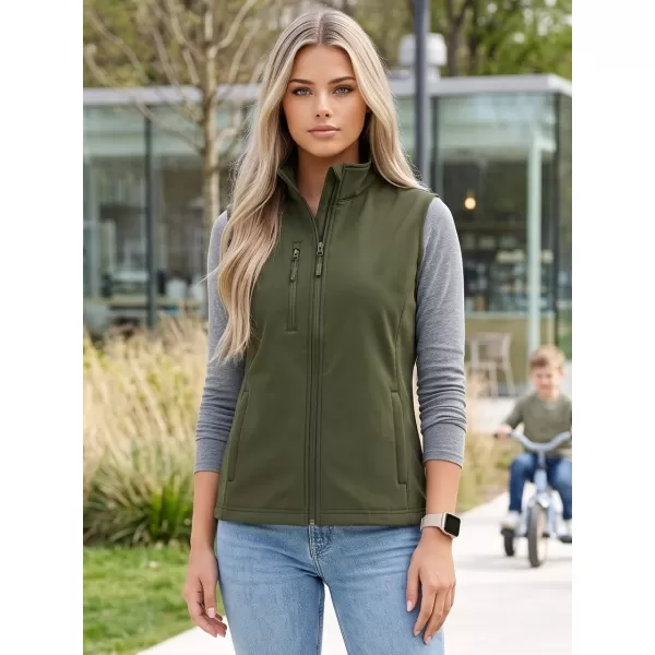  Vesta softshell dama ALTISPORT NoPrint NP/ALW965 MILITAR 