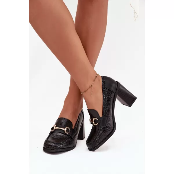  Pantofi de dama cu toc BOTO NOVELLA 39305 NEGRU 