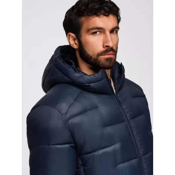  Jachetă pentru bărbați OMBRE OM-JAHP-0235 ALBASTRU MARIN 