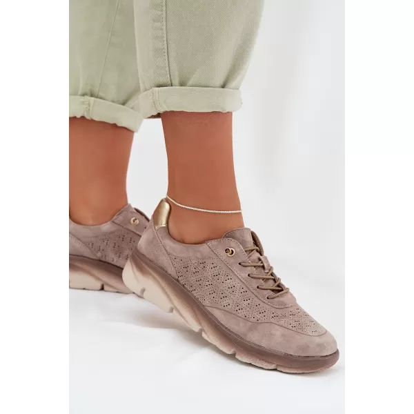  Adidași de damă SERGIO LEONE SP-002 MARO 