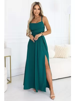 Rochie NUMOCO 589-6 VERDE STICLA