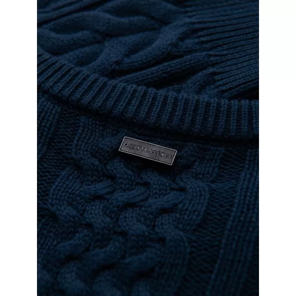  Pulover pentru bărbați OMBRE OM-SWSW-0173 ALBASTRU MARIN 