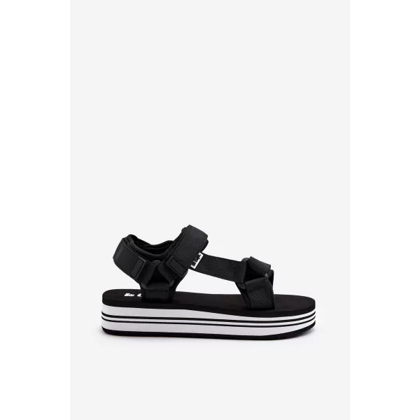  Sandale de dama LEE COOPER LCW-24-05-2753L NEGRU/ALB 