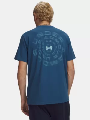Tricou pentru bărbați UNDER ARMOUR M BLUR WM SS 6009248-498 ALBASTRU