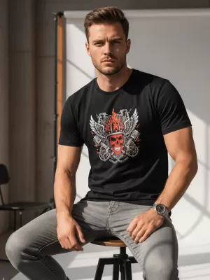 Tricou pentru bărbați DSTREET NX058R NEGRU