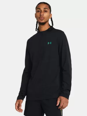 Tricou pentru bărbați UNDER ARMOUR VANISH ELITE SEAMLESS 1/4 ZP 1382798-001 NEGRU