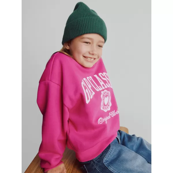  Hanorac pentru copii GAP LOGO SWEATSHIRT 813106-02 FUCSIA STRĂLUCITOR 