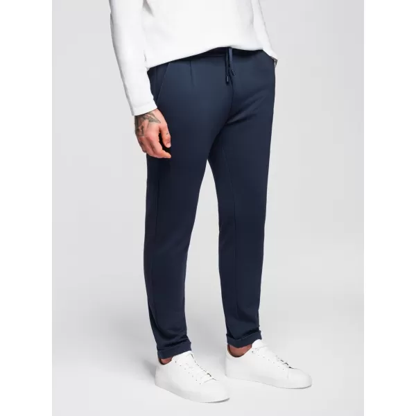  Pantaloni pentru bărbați OMBRE OM-PACP-0283 ALBASTRU MARIN 