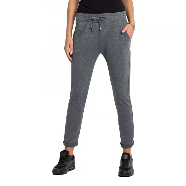  Pantaloni de trening pentru femei BASIC FEEL GOOD RV-DR-3698.09X GRI ÎNCHIS 