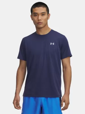 Tricou pentru bărbați UNDER ARMOUR UA LAUNCH SHORTSLEEVE 1382582-403 ALBASTRU