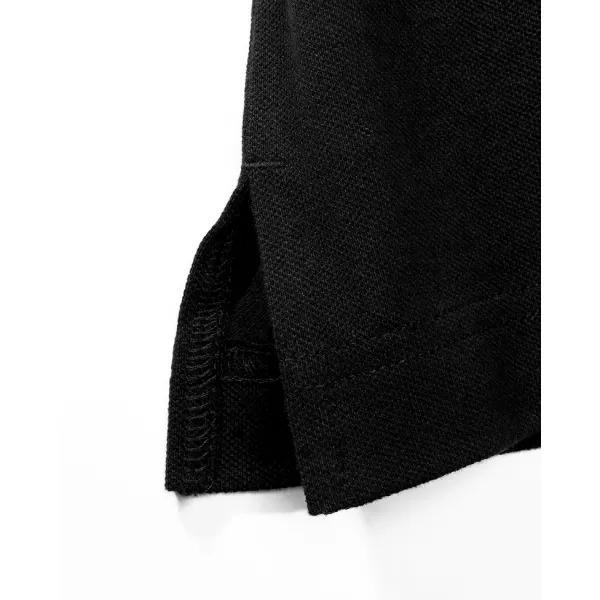  Tricou pentru bărbați cu guler BRANDIT 4215 NEGRU 