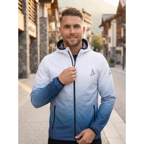  Jachetă softshell premium pentru bărbați ALTISPORT VOJ/ALM126JACK01 BLEUMARIN/ALB 