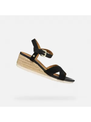 Sandale de dama GEOX ISCHIA CORDA G000706 NEGRU