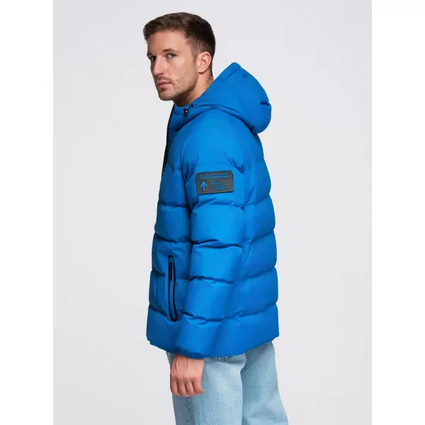  Jachetă pentru bărbați OMBRE OM-JAHP-0302 ALBASTRU 