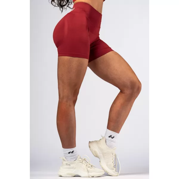  Pantaloni scurți push-up cu talie înaltă POWER 893 RED Nebbia 