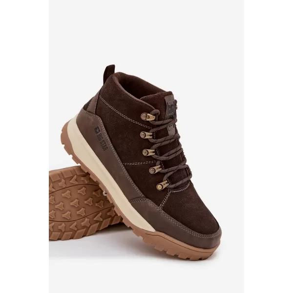 Pantofi bărbați BIG STAR SS174263 MARO/BEJ Pantofi Big Star 