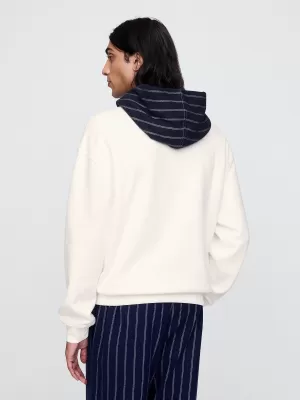 Hanorac pentru bărbați GAP LOGO HOODIE PULLOVER 645967-02 NOU ALB