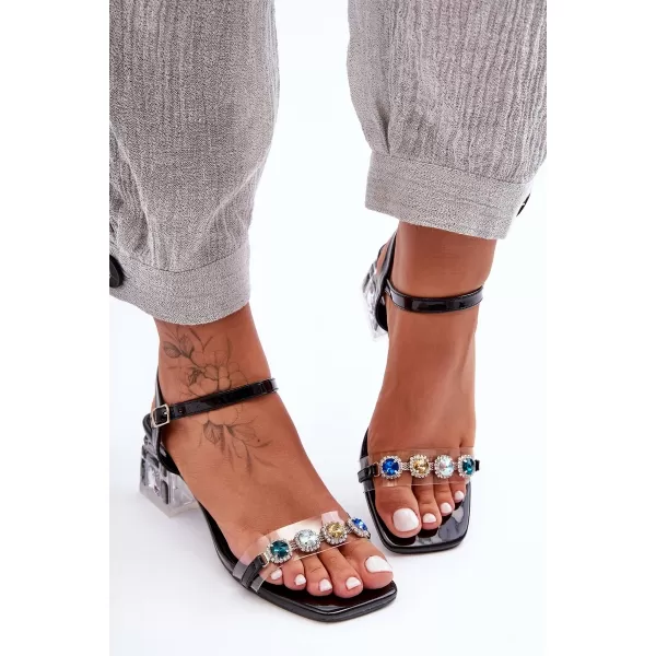 Sandale de dama S.BARSKI MR1037-01 NEGRU 