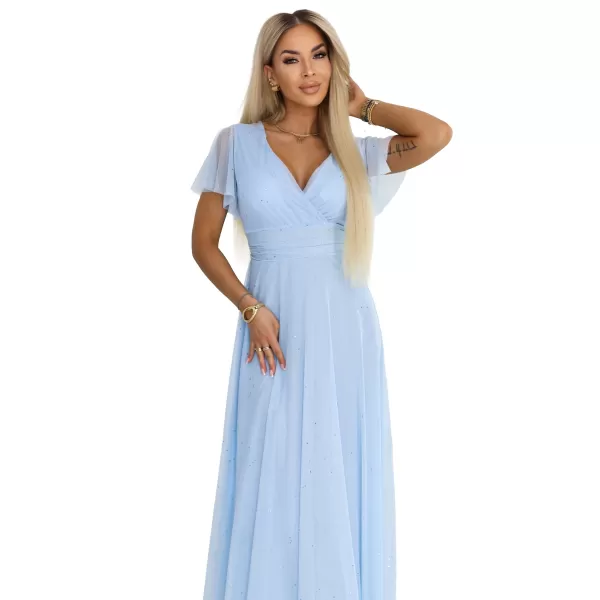  Rochie NUMOCO 635-6 ALBASTRU AZURIU 