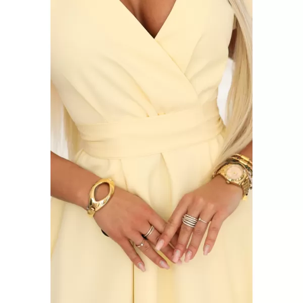  Rochie NUMOCO 348-13 GALBEN DE UNT 
