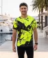 Tricou premium pentru bărbați ALTISPORT VOJ/ALM131TR01 GALBEN FLUO/NEGRU