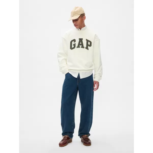  Hanorac pentru bărbați GAP LOGO CREW SWEATSHIRT 616625-01 NOU ALB 