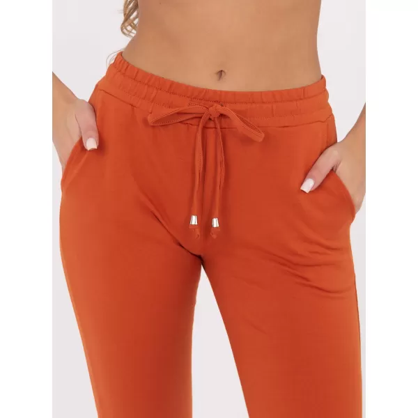  Pantaloni de trening pentru femei BASIC FEEL GOOD RV-DR-5040.07X PORTOCALIU ÎNCHIS 