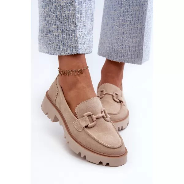  Mocasini de dama D&A TW117 BEJ 
