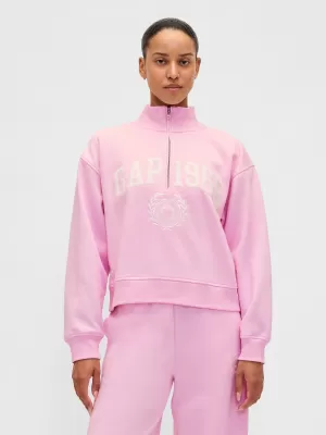 Hanorac de dama GAP LOGO HALF ZIP 852841-05 ROZ PRIMULA