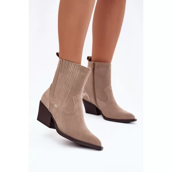  Pantofi de dama cu toc BOTO DYLIRA 40941 BEJ 