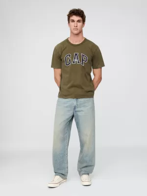 Tricou pentru bărbați GAP ARCHIVE LOGO TEE 797924-12 MĂSLINE ÎNCHISE